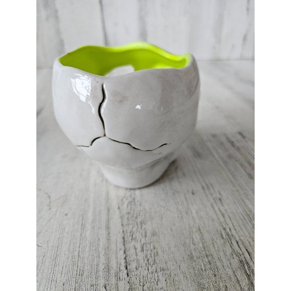 Porcelain skull skeleton tea light planter decor - Picture 4 of 8